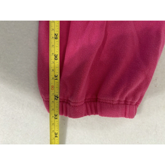 Aeropostale Barbiecore Pink Sequined Logo Sweat Pants Lounge Athleisure Medium - Picture 7 of 8